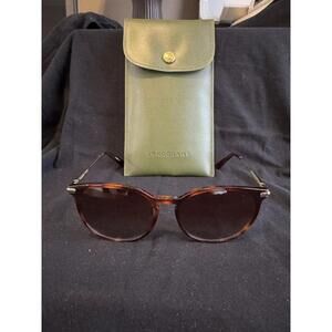Longchamp Tortoise Frame Sunglasses with Green Case